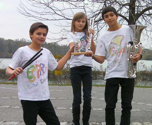 v.l.: Jonathan, Katharina und Felix Geroldinger